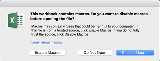 do macros work in excel for mac